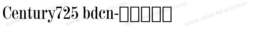 Century725 bdcn字体转换